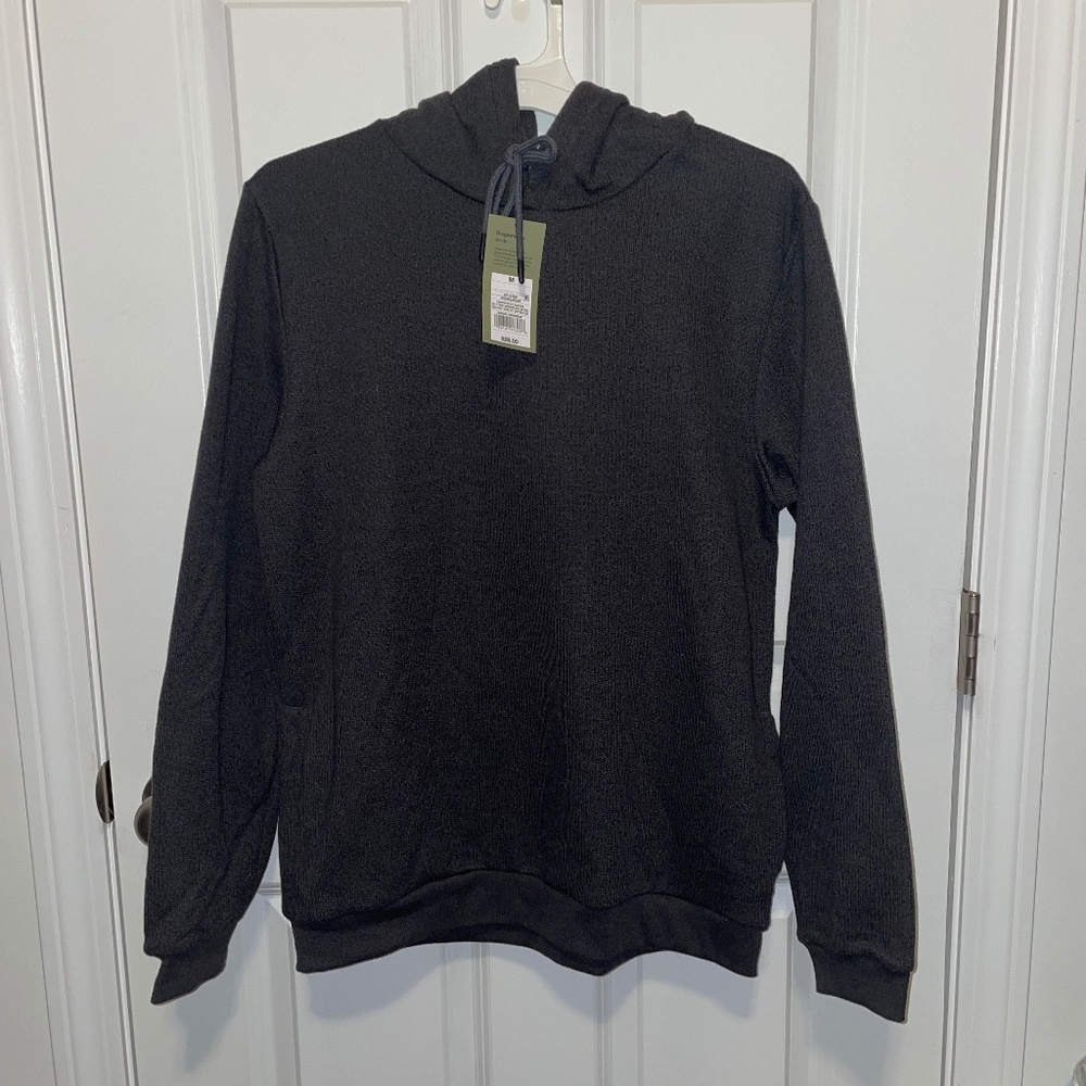 Mens Goodfellow Knitted Hoodie Hoody Charcoal Grey Size Medium